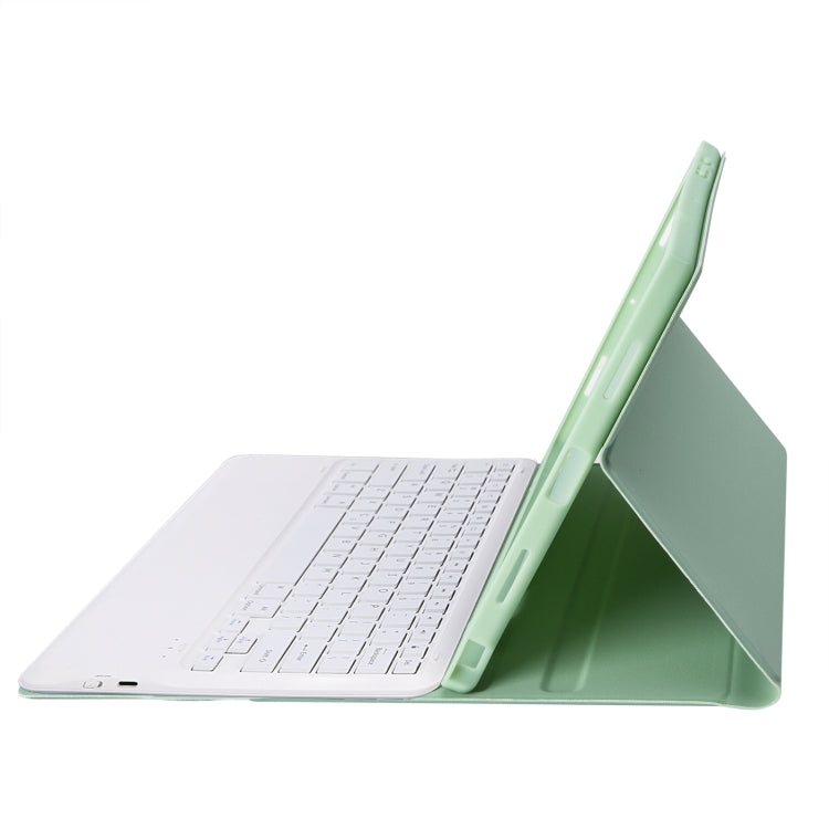 A800B Candy Color Detachable Bluetooth Keyboard Case with Pen Slot for Samsung Galaxy Tab S8+ / S7+ / S7 FE(Light Green) - Samsung Keyboard by buy2fix | Online Shopping UK | buy2fix