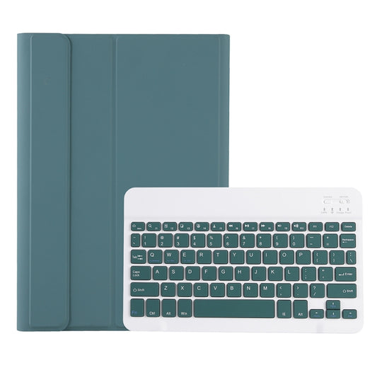 A610B Candy Color Bluetooth Keyboard Leather Case with Pen Slot For Samsung Galaxy Tab S6 Lite 10.4 inch SM-P610 / SM-P615(Dark Green) by buy2fix