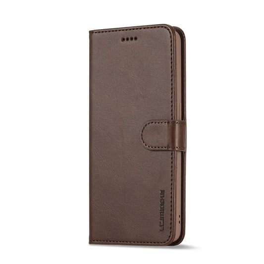 For OPPO A96 5G / Reno7 Z 5G LC.IMEEKE Calf Texture Leather Phone Case(Coffee) by LC.IMEEKE