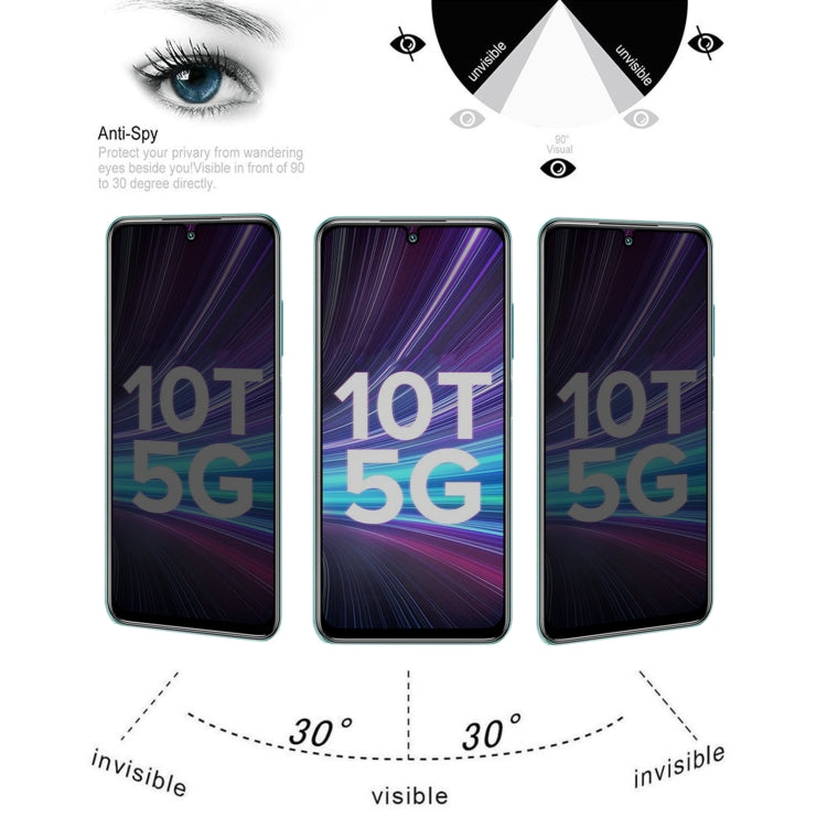 Full Cover Anti-peeping Tempered Glass Film For Xiaomi Redmi Note 10T 5G - by buy2fix | Online Shopping UK | buy2fix