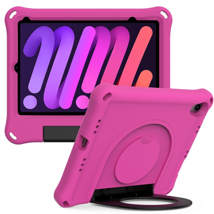 For iPad mini 2024 /mini 6 EVA Handle Holder Tablet Case(Rose Red) - iPad mini 6 Cases by buy2fix | Online Shopping UK | buy2fix