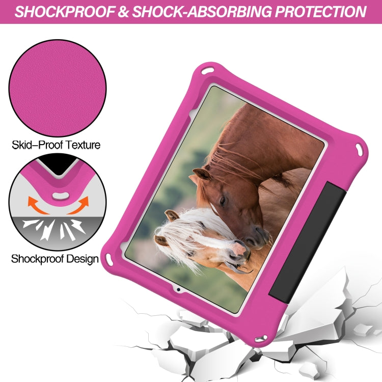 For iPad mini 2024 /mini 6 EVA Handle Holder Tablet Case(Rose Red) - iPad mini 6 Cases by buy2fix | Online Shopping UK | buy2fix