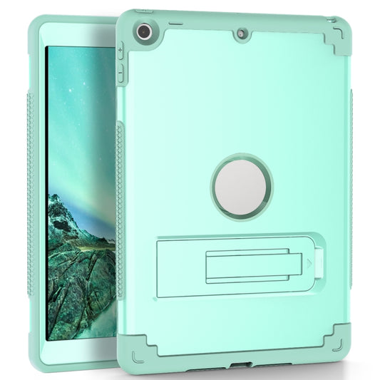 PC+Silicone Holder Tablet Case For iPad 9.7 2018 / 2017(Mint Green) - iPad 9.7 (2018) & (2017) Cases by buy2fix | Online Shopping UK | buy2fix
