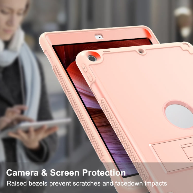 PC+Silicone Holder Tablet Case For iPad 9.7 2018 / 2017(Rose Gold) - iPad 9.7 (2018) & (2017) Cases by buy2fix | Online Shopping UK | buy2fix