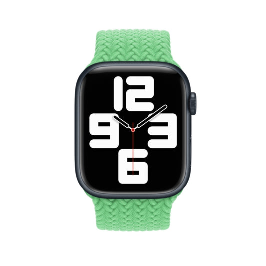 165mm Nylon Braided Watch Band For Apple Watch Ultra 49mm&Watch Ultra 2 49mm / Series 9&8&7 45mm / SE 3&SE 2&6&SE&5&4 44mm / 3&2&1 42mm(Green) by buy2fix