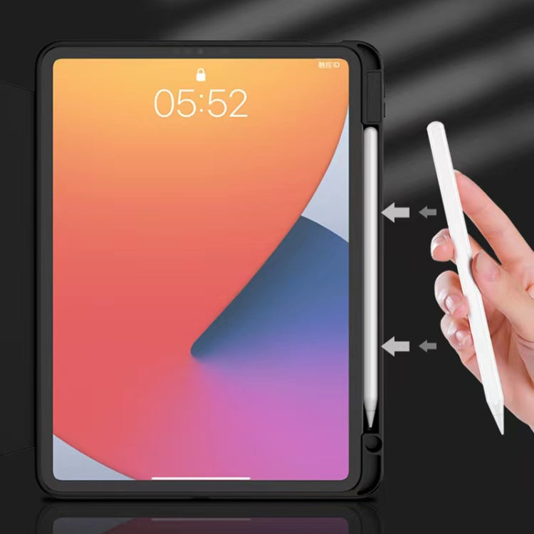 For iPad 10.2 2021 / 2020 / 2019 Mutural Jianshang Series Tablet Leather Smart Case(Black) - iPad 10.2 Cases by Mutural | Online Shopping UK | buy2fix