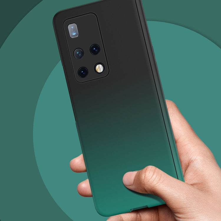 For Huawei Mate X2 Colorful Gradient Phone Case(Cyan) - Huawei Cases by buy2fix | Online Shopping UK | buy2fix