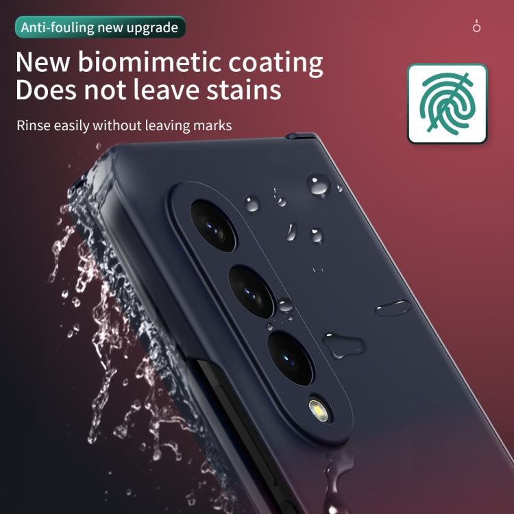 For Samsung Galaxy Z Fold3 5G Colorful Gradient Phone Case(Blue Red) - Galaxy Phone Cases by buy2fix | Online Shopping UK | buy2fix