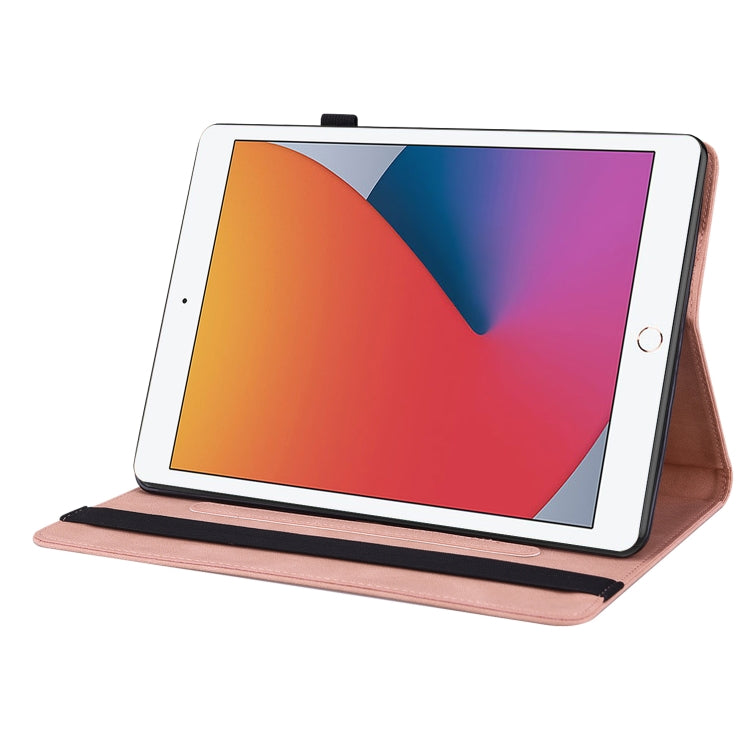 Butterfly Flower Embossed Leather Tablet Case For iPad 10.2 2021&2020&2019 / Air 2019(Rose Gold) - iPad 10.2 Cases by buy2fix | Online Shopping UK | buy2fix