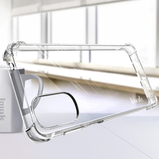 For Motorola Moto G22 4G IMAK All Coverage Shockproof Airbag TPU Case with Screen Protector(Transparent) by imak