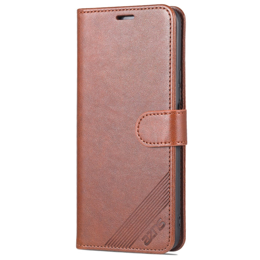 For Honor X8 / X30i AZNS Sheepskin Texture Flip Leather Phone Case(Brown) by AZNS