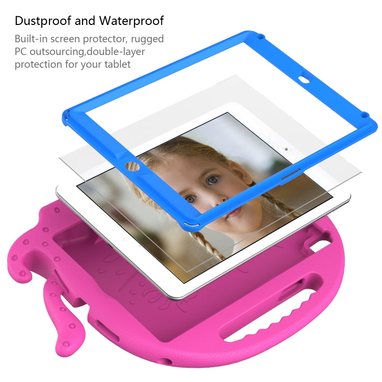Octopus EVA Shockproof Tablet Case with Screen Film For iPad 9.7 2018 / 2017 / Air 2 / Air / Pro 9.7(Rose Red) - iPad 9.7 (2018) & (2017) Cases by buy2fix | Online Shopping UK | buy2fix