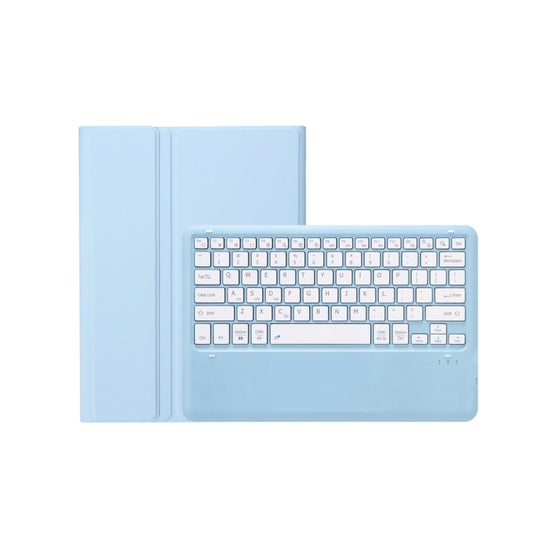T800B Pen Slot Detachable Bluetooth Keyboard Leather Tablet Case For Samsung Galaxy Tab S8+/S7+/S7 FE(Sky Blue) by buy2fix