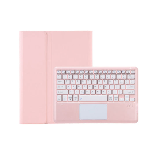 T800B-A Touch Pad Detachable Bluetooth Keyboard Leather Tablet Case For Samsung Galaxy Tab S8+/S7+/S7 FE(Pink) by buy2fix