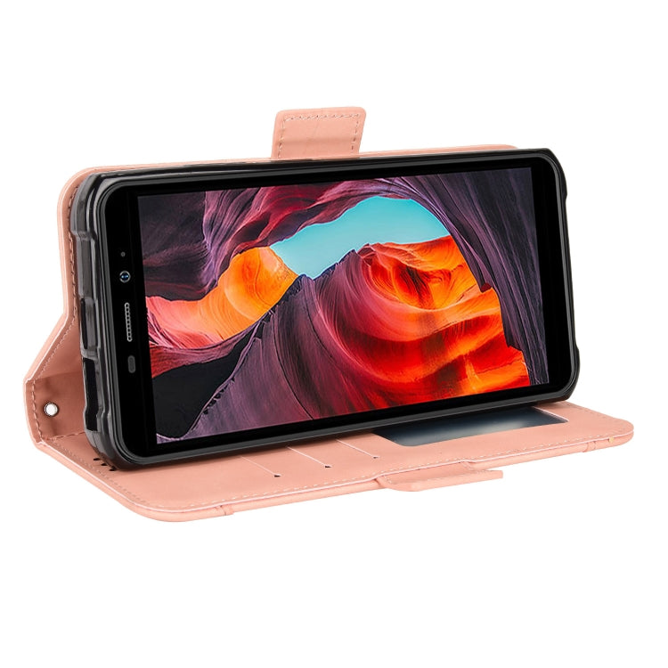 For Ulefone Armor X10 / X10 Pro Skin Feel Calf Texture Card Slots Leather Phone Case(Pink) by buy2fix