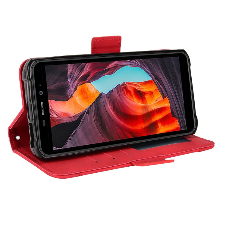 For Ulefone Armor X10 / X10 Pro Skin Feel Calf Texture Card Slots Leather Phone Case(Red) by buy2fix