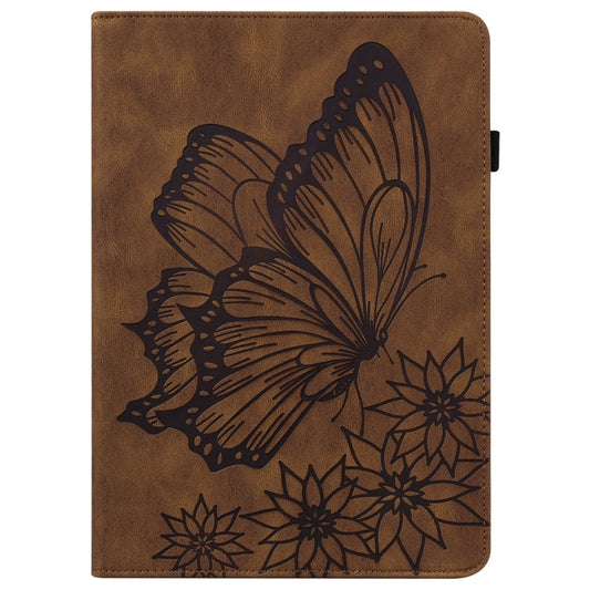 Big Butterfly Embossed Smart Leather Tablet Case For iPad Air 2 / 9.7 2018&2017(Brown) - iPad 9.7 (2018) & (2017) Cases by buy2fix | Online Shopping UK | buy2fix