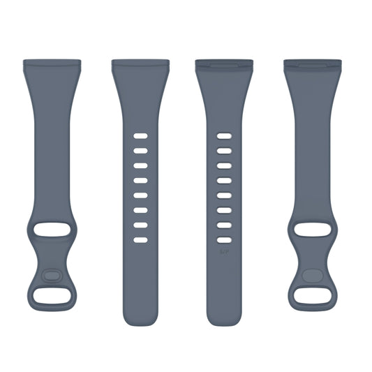 For Fitbit Versa 4 / Versa 3 / Sense Universal TPU Watch Band, Size:S(Blue Grey) - Watch Bands by buy2fix | Online Shopping UK | buy2fix