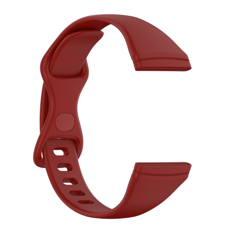 For Fitbit Versa 4 / Versa 3 / Sense Universal TPU Watch Band, Size:S(Dark Red) - Watch Bands by buy2fix | Online Shopping UK | buy2fix