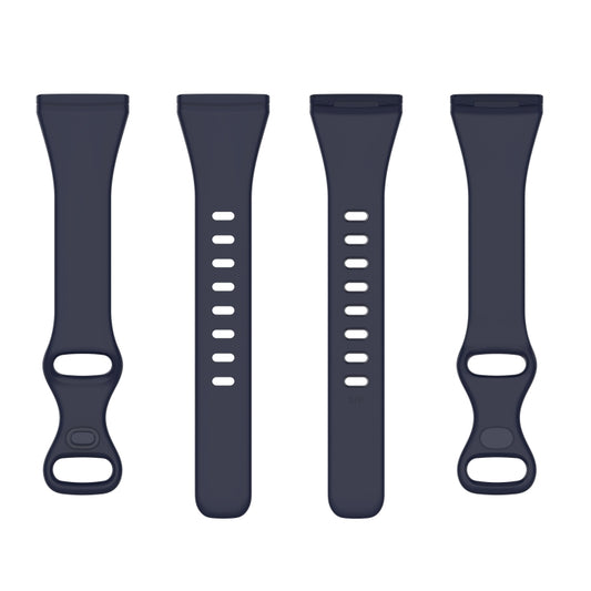 For Fitbit Versa 4 / Versa 3 / Sense Universal TPU Watch Band, Size:S(Dark Blue) - Watch Bands by buy2fix | Online Shopping UK | buy2fix