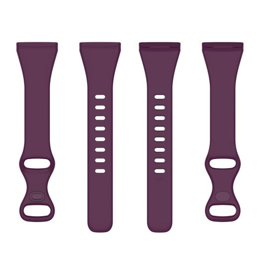For Fitbit Versa 4 / Versa 3 / Sense Universal TPU Watch Band, Size:S(Dark Purple) - Watch Bands by buy2fix | Online Shopping UK | buy2fix