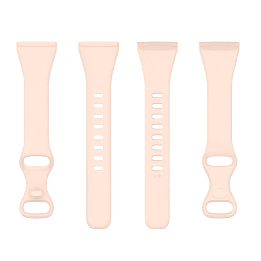 For Fitbit Versa 4 / Versa 3 / Sense Universal TPU Watch Band, Size:L(Sand Pink) by buy2fix