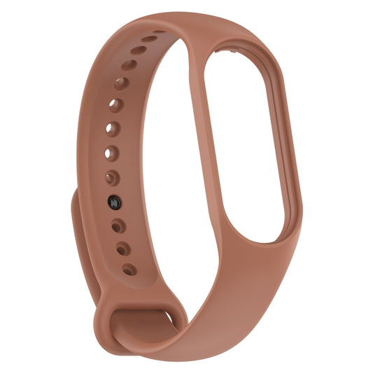 For Xiaomi Mi Band 7 / 7NFC / 6 / 6 NFC / 5 / 5 NFC / Amazfit Band 5 Official Silicone Watch Band(Brown) by buy2fix