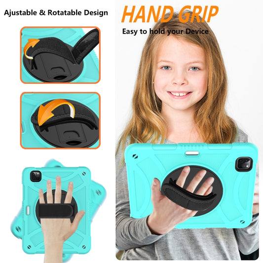 For iPad Pro 11 2022 / 2021 / 2020 Rotary Grab Silicone + PC Tablet Case(Mint Green) - iPad Pro 11 (2022/2021) Cases by buy2fix | Online Shopping UK | buy2fix