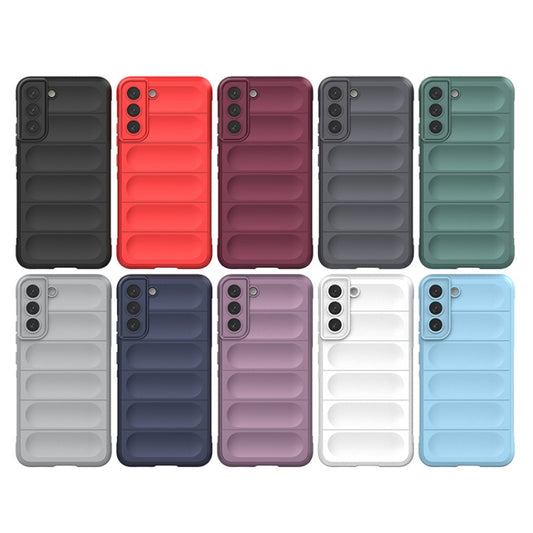 For Samsung Galaxy S22+ 5G Magic Shield TPU + Flannel Phone Case(Grey) by buy2fix