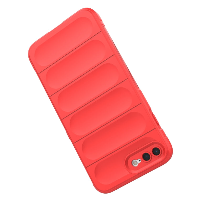 Magic Shield TPU + Flannel Phone Case For iPhone 8 Plus / 7 Plus(Wine Red) by buy2fix