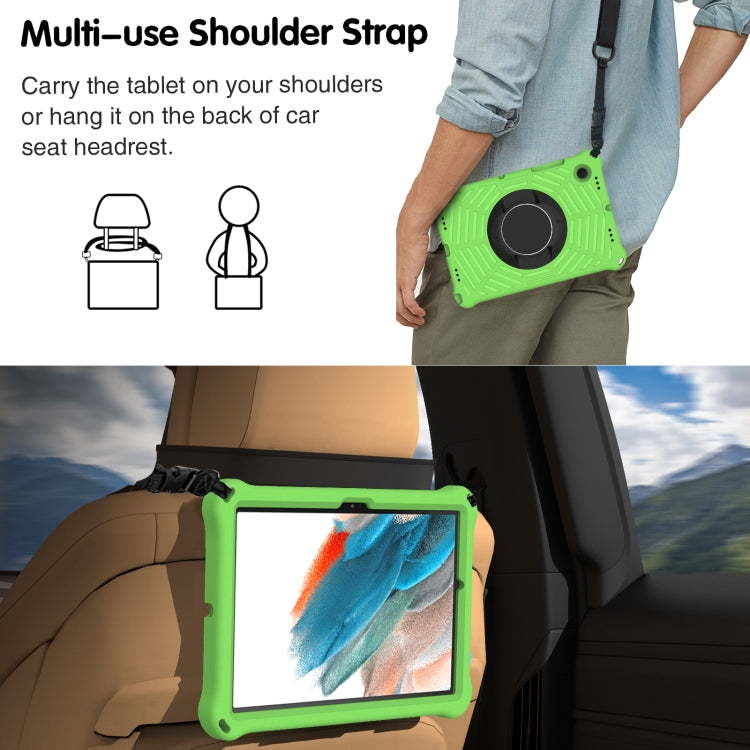 For Samsung Galaxy Tab A8 10.5 2021 Spider King EVA Protective Case with Adjustable Shoulder Strap & Holder(Green) - Other Galaxy Tab PC by buy2fix | Online Shopping UK | buy2fix