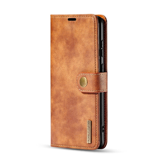 For Galaxy S20+ DG.MING Crazy Horse Texture Flip Detachable Magnetic Leather Case with Holder & Card Slots & Wallet(Brown) by DG.MING