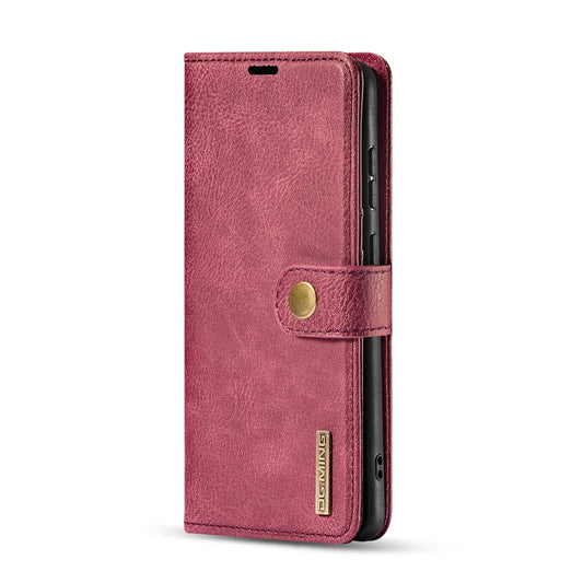 For Galaxy S20 Ultra DG.MING Crazy Horse Texture Flip Detachable Magnetic Leather Case with Holder & Card Slots & Wallet(Red) by DG.MING