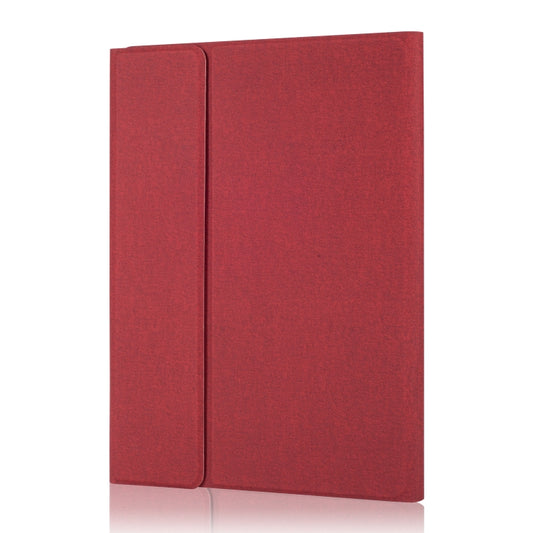 RK11D Backlight Cloth Texture Detachable Magnetic Bluetooth Keyboard Horizontal Flip Leather Tablet Case for iPad Pro 11 2020 / 2018 with Holder & Pen Slot(Red) by buy2fix