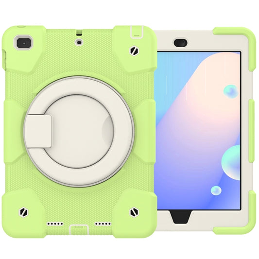 For iPad 9.7 2018 Silicone + PC Full Body Protection Tablet Case With Holder & Strap(Green) - iPad 9.7 (2018) & (2017) Cases by buy2fix | Online Shopping UK | buy2fix