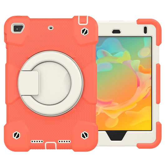 For iPad mini 4 2015/mini 2019 Silicone + PC Full Body Protection Tablet Case With Holder & Strap(Orange) - iPad mini (2019) / mini 5 Cases by buy2fix | Online Shopping UK | buy2fix
