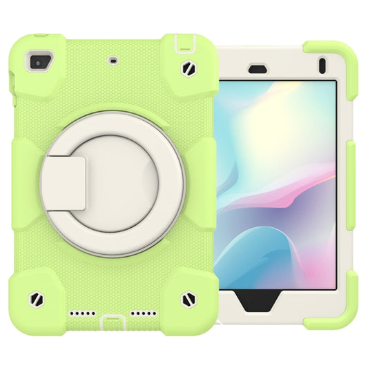 For iPad mini 4 2015/mini 2019 Silicone + PC Full Body Protection Tablet Case With Holder & Strap(Green) - iPad mini (2019) / mini 5 Cases by buy2fix | Online Shopping UK | buy2fix