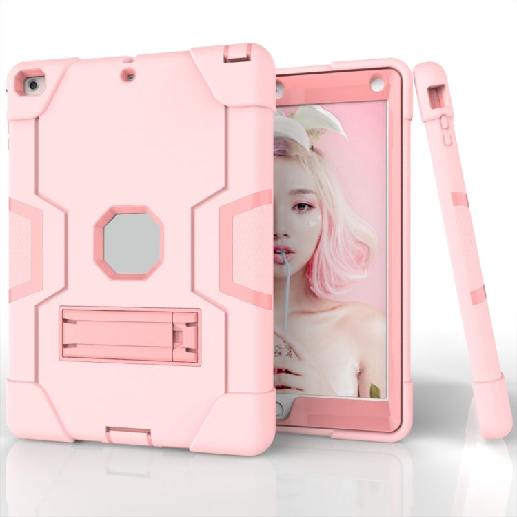 For iPad 4 / 3 / 2 Silicone + PC Protective Case with Stand(Rose Gold) - iPad 4 & 3 & 2 Cases by buy2fix | Online Shopping UK | buy2fix