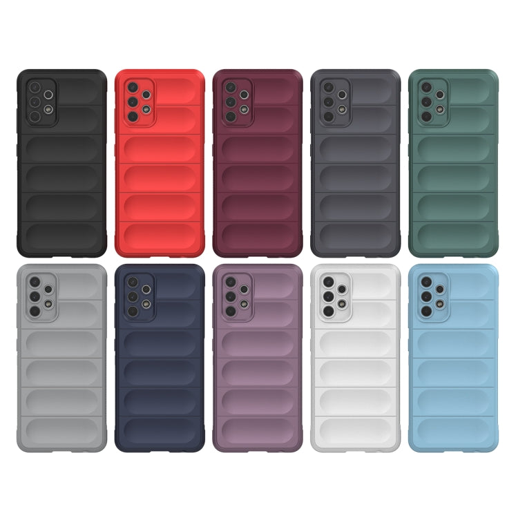 For Samsung Galaxy A32 4G Magic Shield TPU + Flannel Phone Case(Dark Blue) by buy2fix