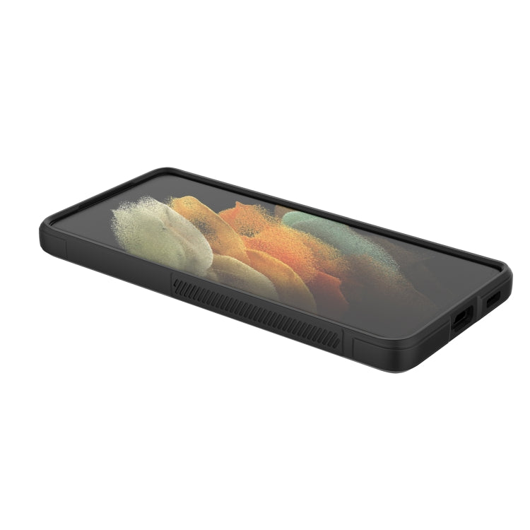 For Samsung Galaxy S21 Ultra 5G Magic Shield TPU + Flannel Phone Case(Grey) - Galaxy S21 Ultra 5G Cases by buy2fix | Online Shopping UK | buy2fix