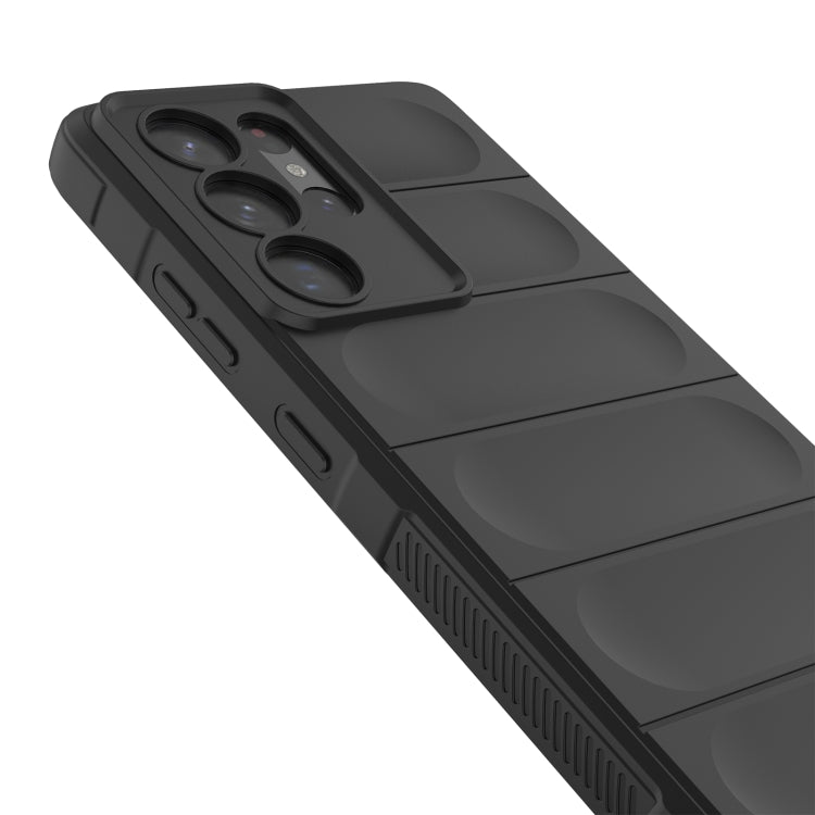 For Samsung Galaxy S21 Ultra 5G Magic Shield TPU + Flannel Phone Case(Grey) - Galaxy S21 Ultra 5G Cases by buy2fix | Online Shopping UK | buy2fix