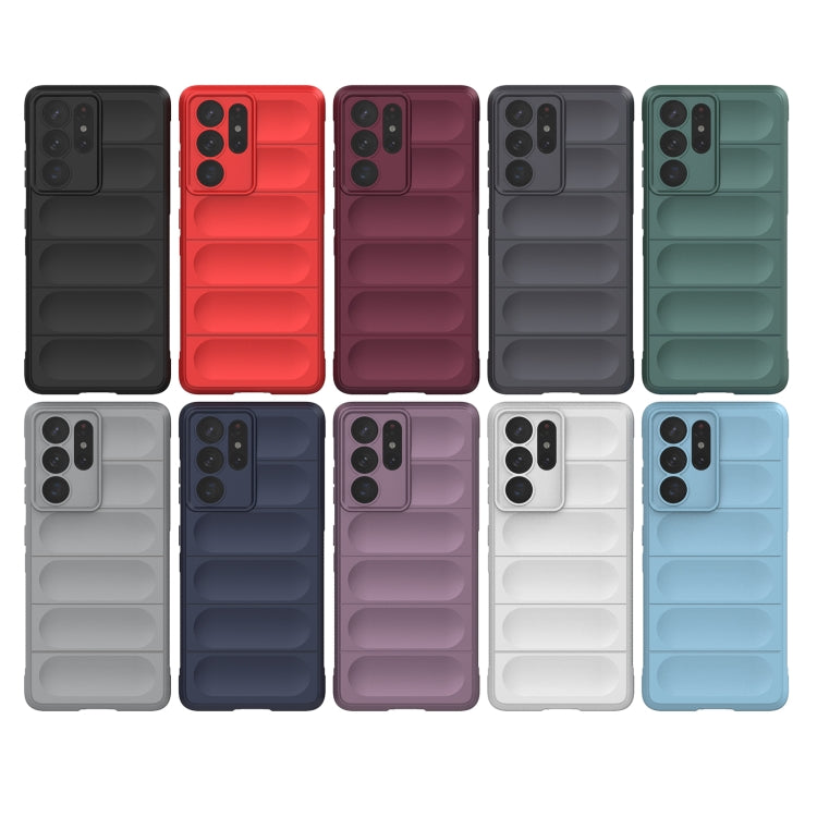 For Samsung Galaxy S21 Ultra 5G Magic Shield TPU + Flannel Phone Case(Grey) - Galaxy S21 Ultra 5G Cases by buy2fix | Online Shopping UK | buy2fix