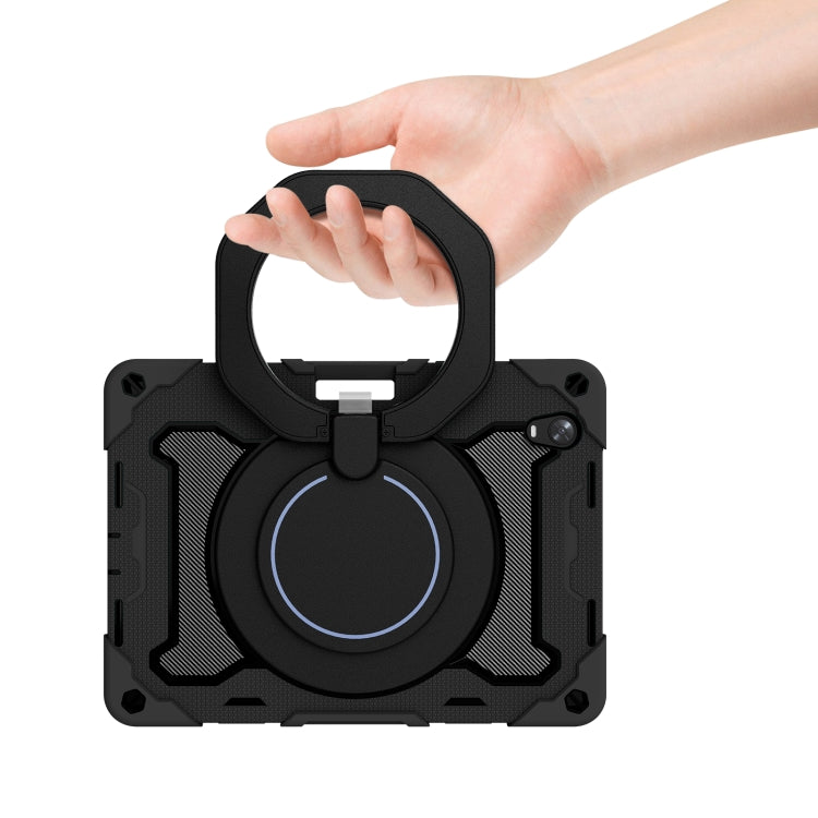 For OPPO Pad Armor Contrast Color Silicone + PC Tablet Case(Black) - OPPO by buy2fix | Online Shopping UK | buy2fix