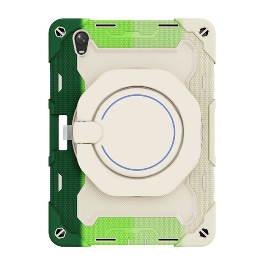 For OPPO Pad Armor Contrast Color Silicone + PC Tablet Case(Colorful Green) - OPPO by buy2fix | Online Shopping UK | buy2fix