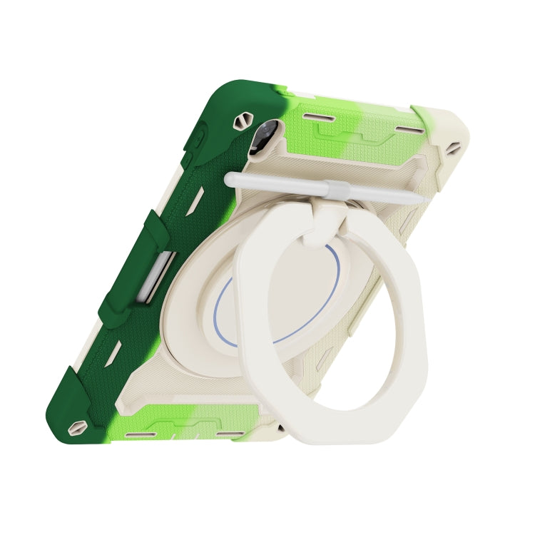 For OPPO Pad Armor Contrast Color Silicone + PC Tablet Case(Colorful Green) - OPPO by buy2fix | Online Shopping UK | buy2fix