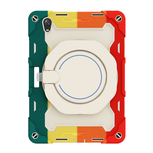 For OPPO Pad Armor Contrast Color Silicone + PC Tablet Case(Colorful Red) - OPPO by buy2fix | Online Shopping UK | buy2fix