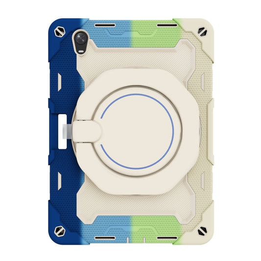 For OPPO Pad Armor Contrast Color Silicone + PC Tablet Case(Colorful Blue) - OPPO by buy2fix | Online Shopping UK | buy2fix