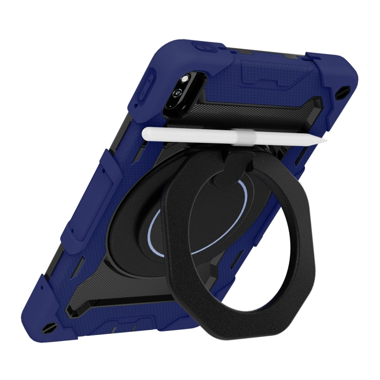 For Huawei MatePad 10.4 Armor Contrast Color Silicone + PC Tablet Case(Navy Blue) - Huawei by buy2fix | Online Shopping UK | buy2fix