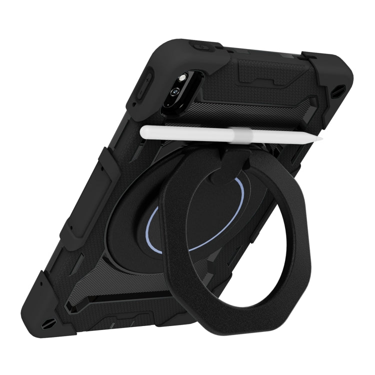 For Honor V6/Tablet V7 Armor Contrast Color Silicone + PC Tablet Case(Black) - Honor by buy2fix | Online Shopping UK | buy2fix