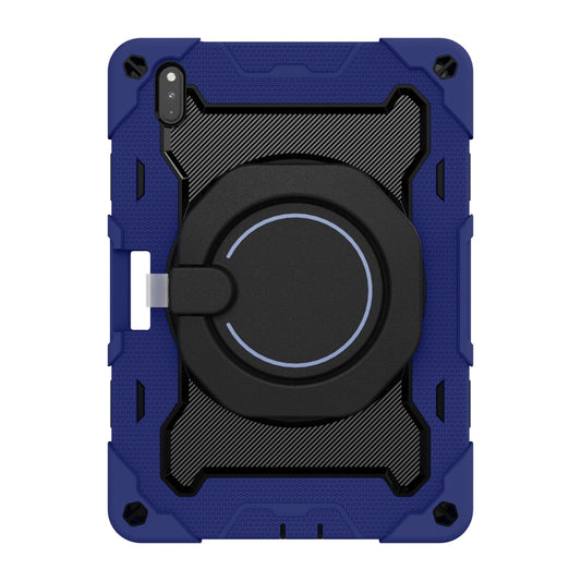 For Huawei Matepad Pro 10.8 Armor Contrast Color Silicone + PC Tablet Case(Navy Blue) - Huawei by buy2fix | Online Shopping UK | buy2fix